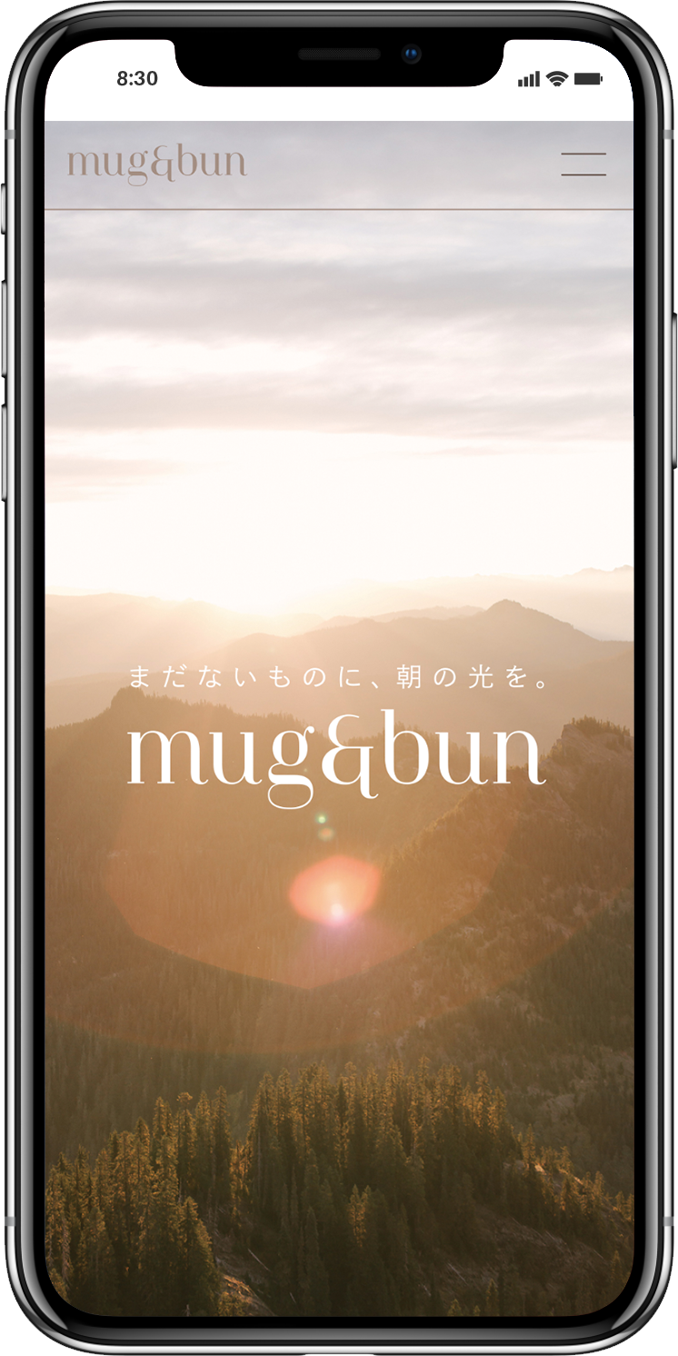 株式会社mug&bun 様_SP画面1